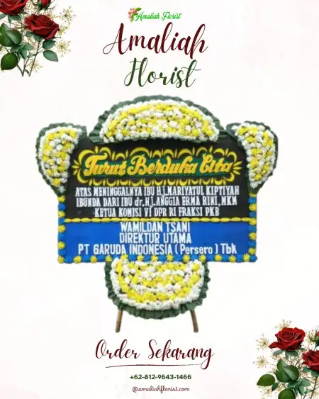 Papan Bunga Duka Jati Padang